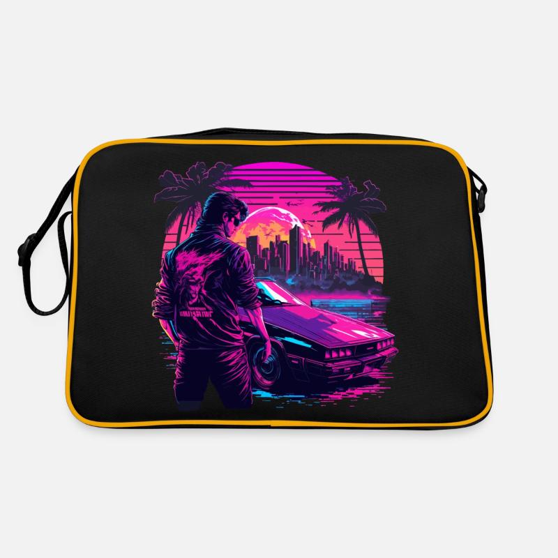 Cooler 80er Typ Retro Tasche