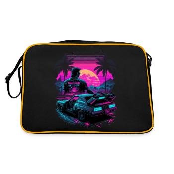 80s Neon - Retro Bag - black/gold - Back