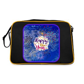 Bonne année ! - Sac Retro - noir/or - Dos