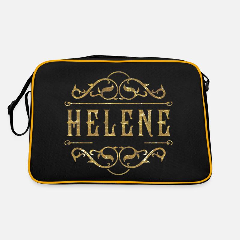Hélène en or - Sac Retro - noir/or