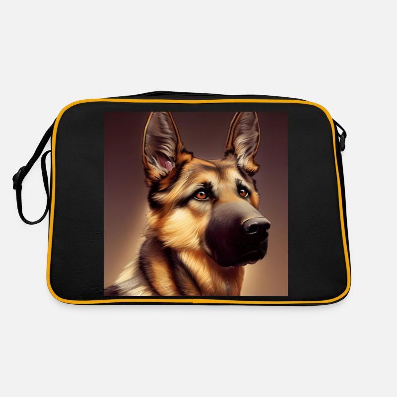 German Shepherd Retro Bag