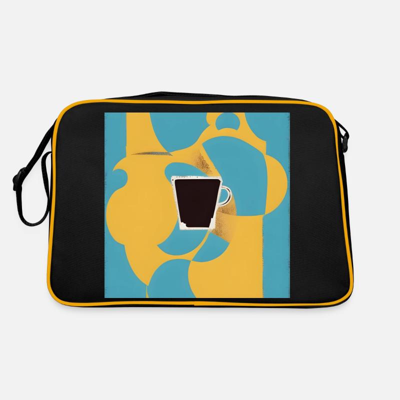 Coffe lovers portrait Retro Bag
