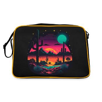Neon Desert - Retro Bag - black/gold - Back