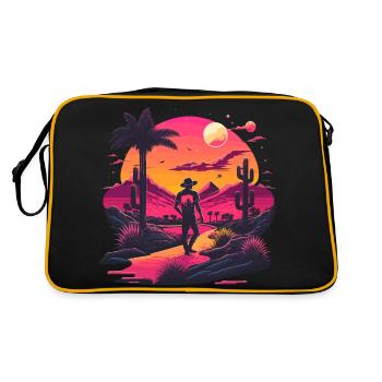 Neon Cowboy - Retro Bag - black/gold - Back