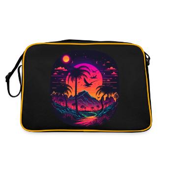 Synthwave - Retro Bag - black/gold - Back