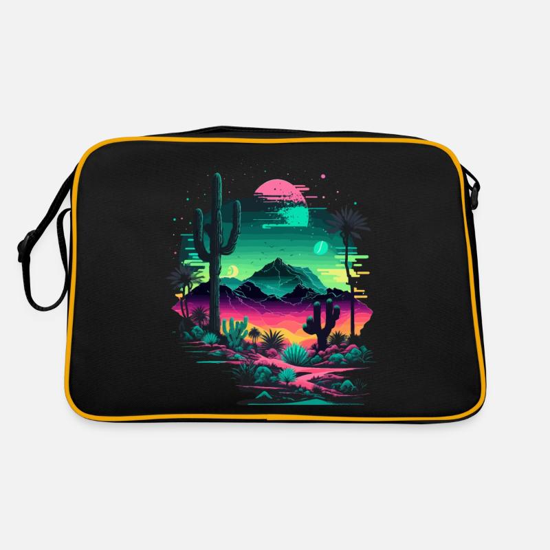 Futuristic Mountain Retro Bag