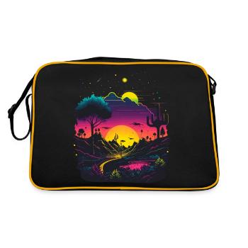 Sunrise - Retro Bag - black/gold - Back