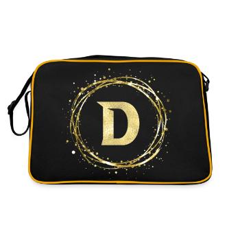 D - Retro Bag - black/gold - Back