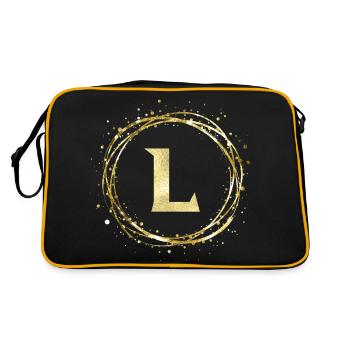 L - Retro Bag - black/gold - Back