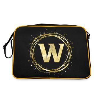 W - Sac Retro - noir/or - Dos
