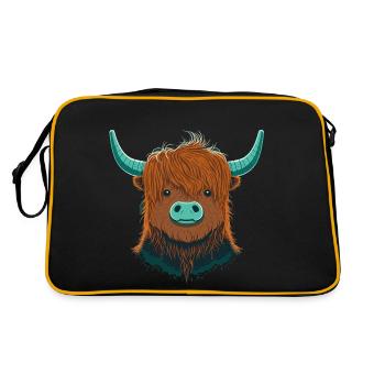Cute Yak - Retro Bag - black/gold - Back