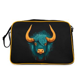 Yak cornu - Sac Retro - noir/or - Dos