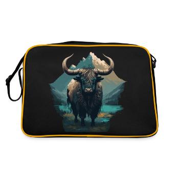 Old Yak - Retro Bag - black/gold - Back