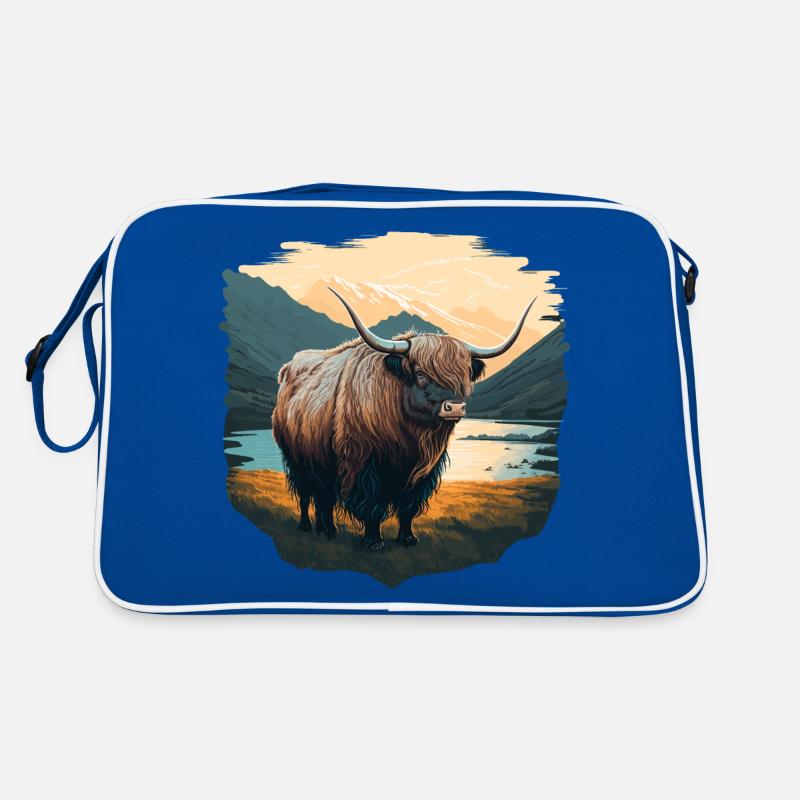 Yak mit See Retro Tasche