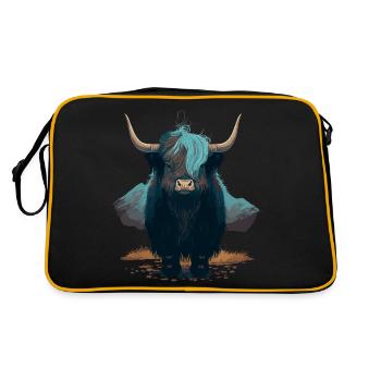Jeune Yak - Sac Retro - noir/or - Dos