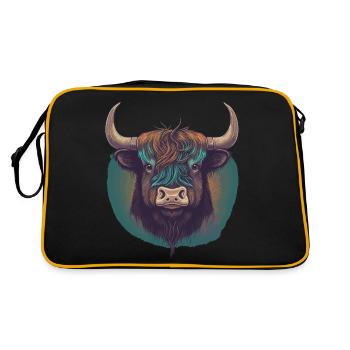 Yak tibétain - Sac Retro - noir/or - Dos
