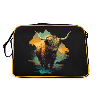 Yak Art - Sac Retro - noir/or - Dos