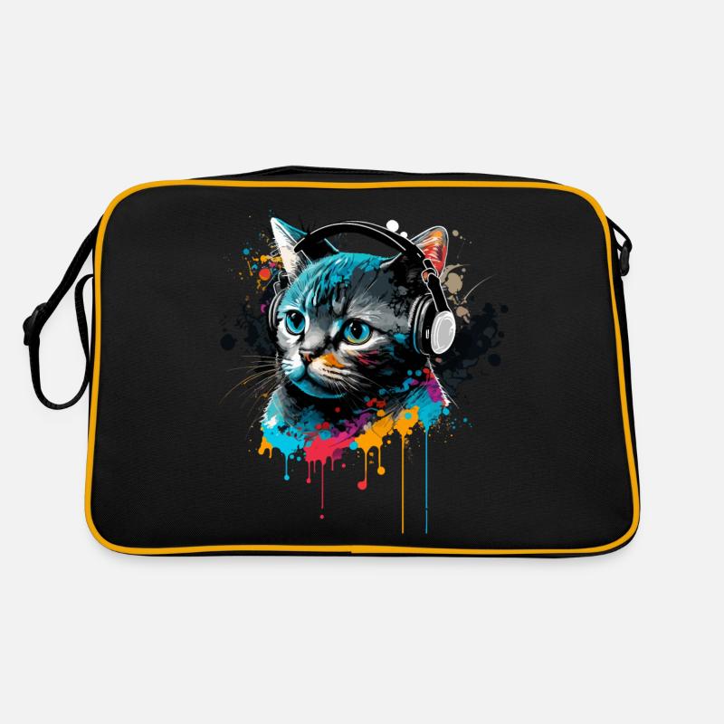 Music Cat Retro Bag