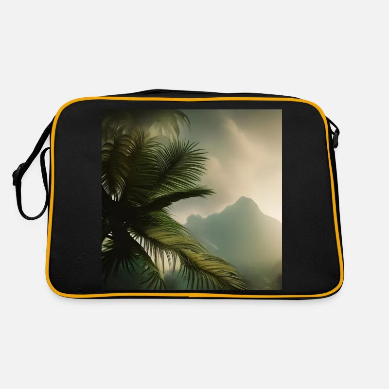 Beautiful palm tree Retro Bag