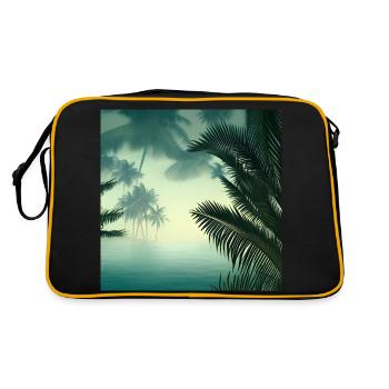 Jungle water view - Retro Bag - black/gold - Back