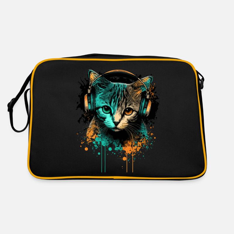 Chaton de musique Sac Retro