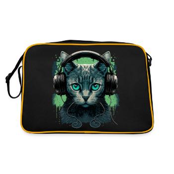 Les chats et la musique - Sac Retro - noir/or - Dos