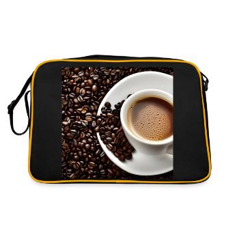 Café du matin - Sac Retro - noir/or - Dos