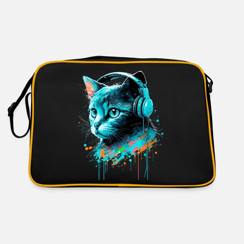 Disco Katze Retro Tasche