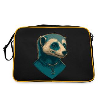 L’amour du furet - Sac Retro - noir/or - Dos