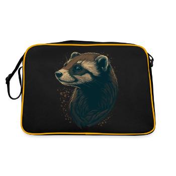 Amoureux du furet - Sac Retro - noir/or - Dos