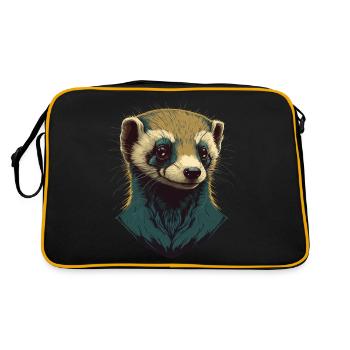 Tête de furet - Sac Retro - noir/or - Dos