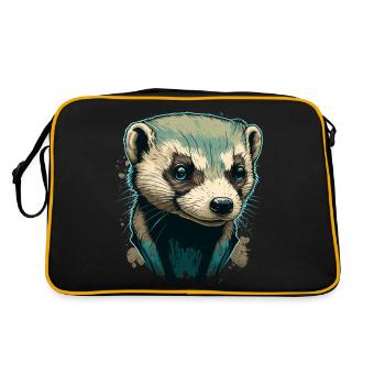 Œuvre d’art furet - Sac Retro - noir/or - Dos