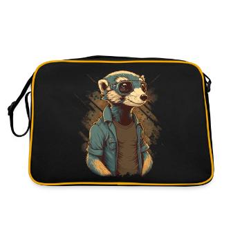 Ferret Ingenier - Retro Bag - black/gold - Back