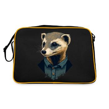 Style furet - Sac Retro - noir/or - Dos