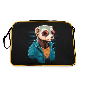 Furet cool - Sac Retro - noir/or - Dos