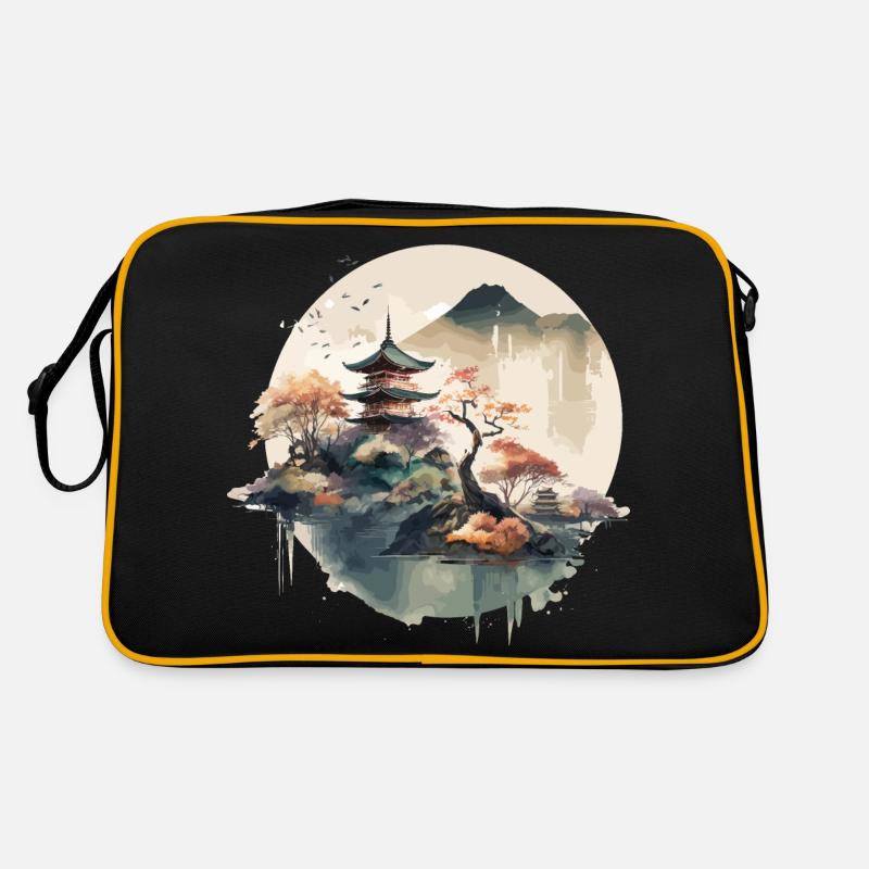 Art traditionnel japonais de la gravure sur bois Sac Retro