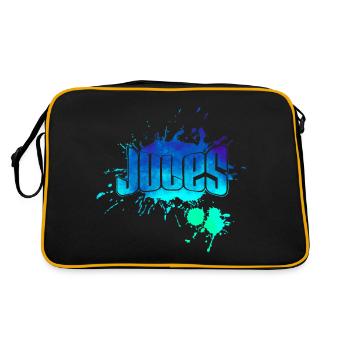 Jules, first name gift idea events - Retro Bag - black/gold - Back