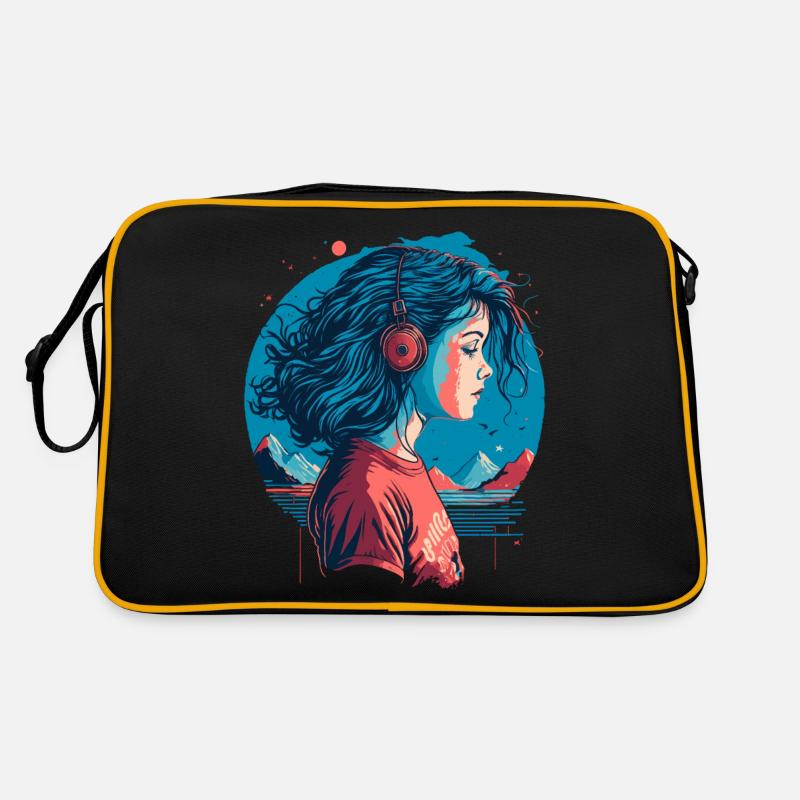 Vintage Lo-Fi Mädchen Retro Tasche