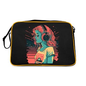 Waifu - Retro Bag - black/gold - Back