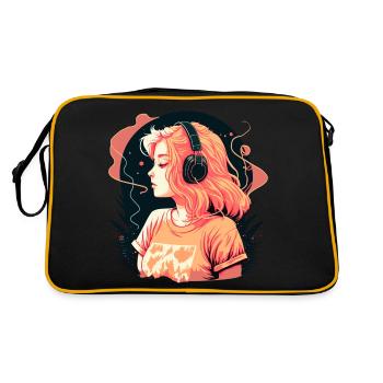 Gift - Retro Bag - black/gold - Back