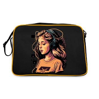 Kawaii - Retro Bag - black/gold - Back