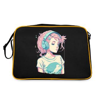E-girl - Retro Bag - black/gold - Back