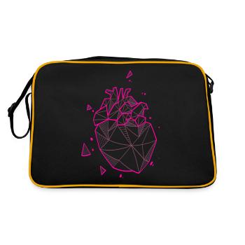 Organic geometric core - Retro Bag - black/gold - Back