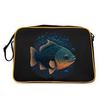 Aquarium Ventilator - Retro Tasche - Schwarz/Gold - Hinten