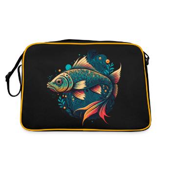 Pêche - Sac Retro - noir/or - Dos