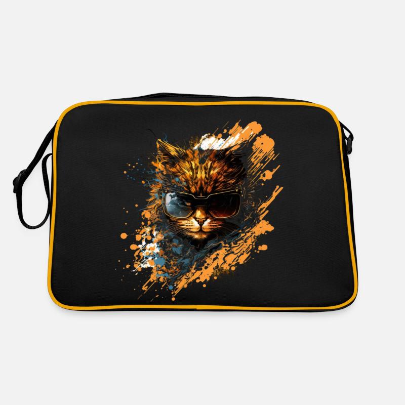 Intrépide et sauvage: Chat badass! Sac Retro