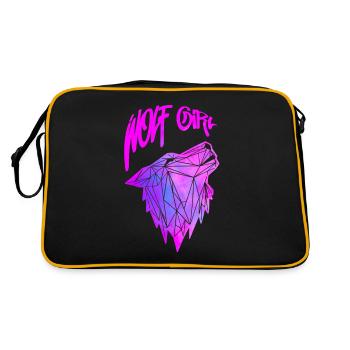 Wolf girl - Retro Bag - black/gold - Back