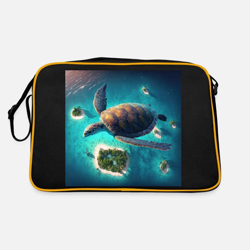 The flying turtle Retro Bag