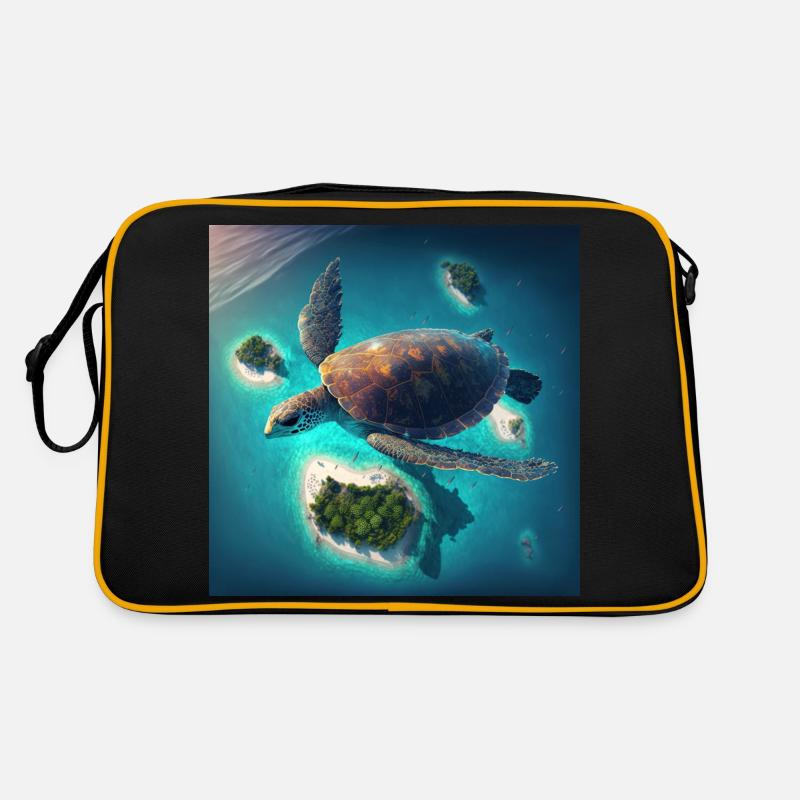 The flying turtle Retro Bag