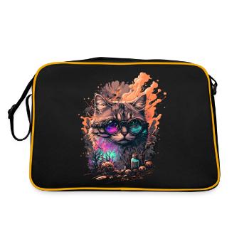 Chat Posion - Sac Retro - noir/or - Dos
